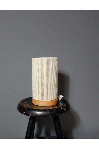poplinhome Wooden Macrame - Lampshade, Table Lamp and Hat