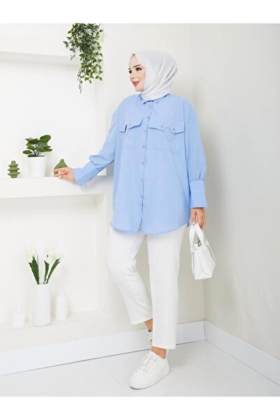 moda periy Chain Detailed Comfortable Hijab Tunik - Women's Summer Seasonal
