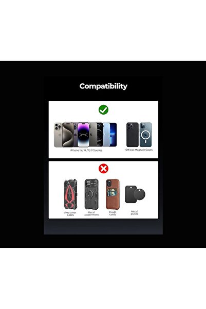 Boğazören Kablosuz Mıknatıslı Araç araba içi telefon tutacağı tutucu(akıllı tanıma+Hızlı şarj+süper manyetik)