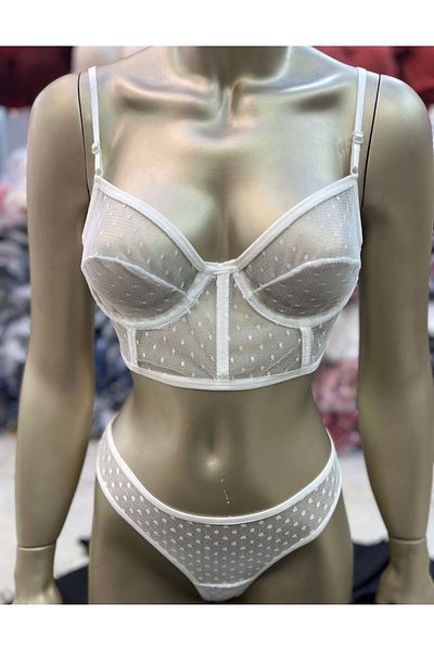 BELINGE set tanga bustieră cu buline