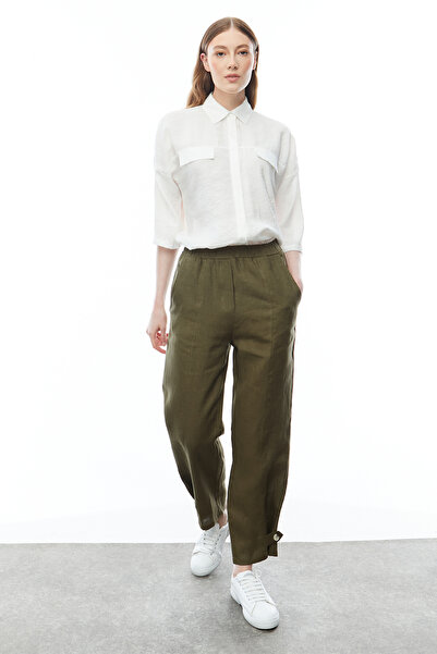 PAULMARK Linen Women's Trousers - PT9123 Model