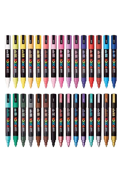 Uni Posca Posca PC-5M Water Based Painting Marker - Set of 30