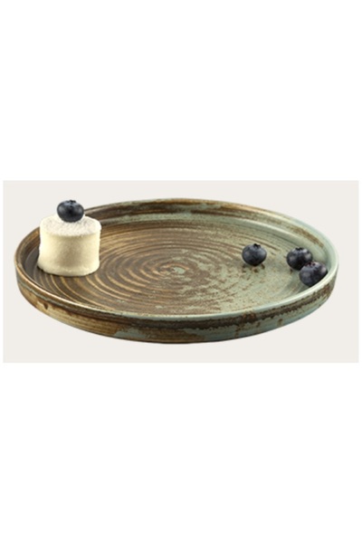 Karaköy Plus طبق مسطح بونا بورسلين مرجاني مقاس 21 سم