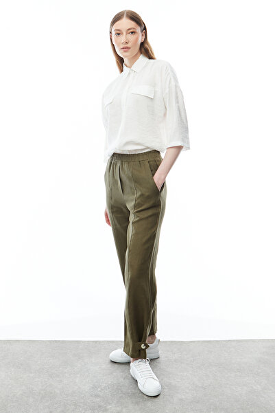 PAULMARK Linen Women's Trousers - PT9123 Model