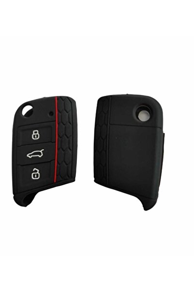 KUZEY HIRDAVAT Silikon Anahtar Kılıfı Seat Skoda Vw Golf Leon Polo Ibiza Süper B Passat Tiguan Alteca Arona
