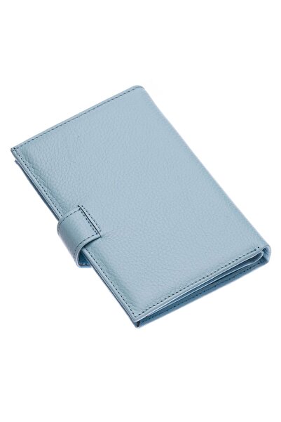 CüzCan West Polo ICe Blue - Genuine Leather Passport Wallet