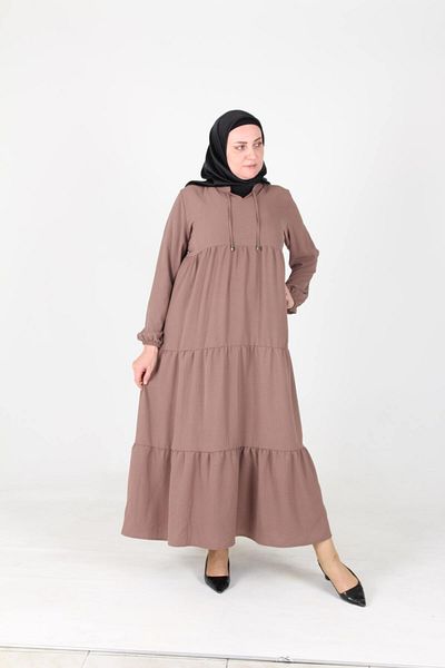 Gelince Pearl Ayrobin Farbal Dress with Elastic Sleeves Size 38 40 42 44 46 48