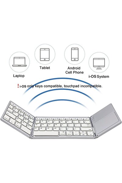 Raycon Bluetooth Katlanabilir Klavye Telefon Tablet Pc Uyumlu Touch Pad