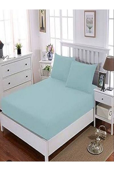 uykulife home collection Uykulife Mint Green - Single Elastic Sheet Set