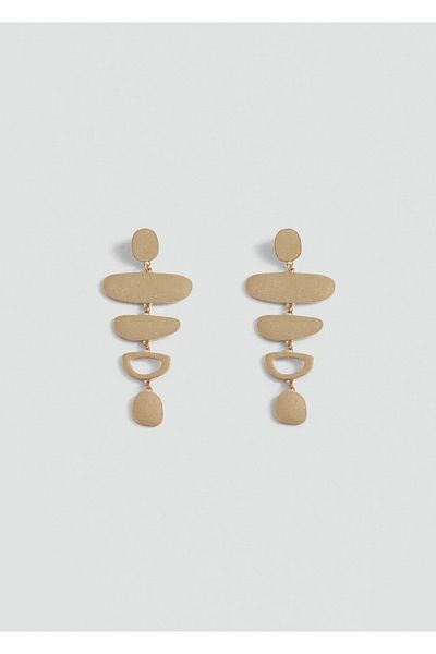 Mango Teen Long Geometric Earrings