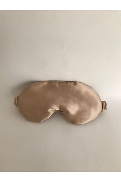 PratikDikisco Altın Saten Uyku Gözlüğü / Göz Bandı