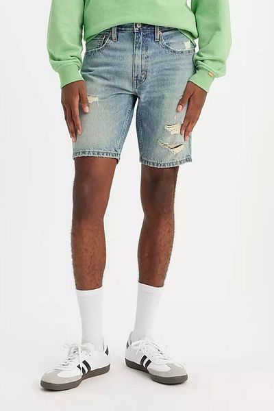 Levi's Ανδρικό μπλε λεπτό σορτς 412 - 39387-0098
