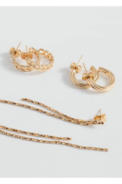 Mango Teen Set of 3 Pairs of Earrings