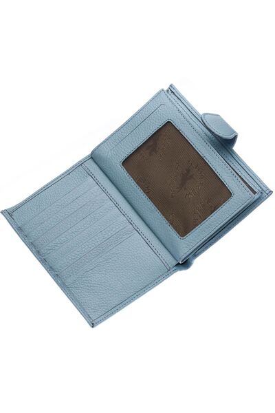 CüzCan West Polo ICe Blue - Genuine Leather Passport Wallet