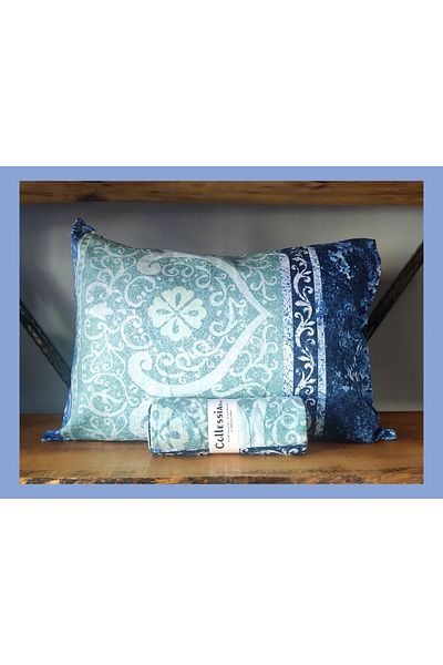 CollessiaHome 100% Cotton Satin Fitted Single Patterned Bed Sheet Set