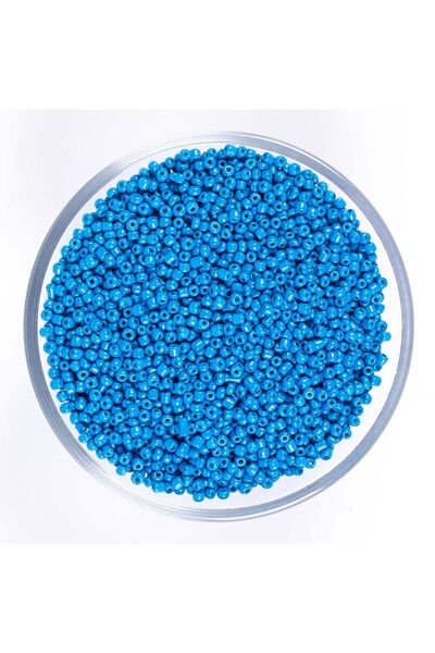 yfhobi 50 Gram - Küçük Boy Mat Kum Boncuğu, 1.5 Mm, Takı Yapım Boncuğu, Mavi ...