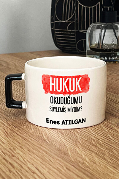 Hedizu Kişiye Özel Avukata Hediye Lüks Fincan Siyah Hukuk Okuduğumu Söylemiş ...