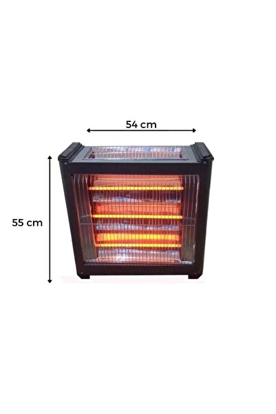 BAYERSAN 3003 Şömine Tipi Isıtıcı Soba 4 Çubuklu Quartz Isıtıcı 2400w Uc3003