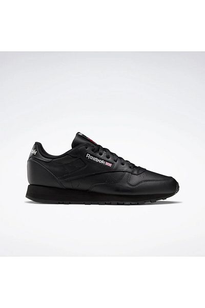 Reebok Klasické kožené unisex černé sportovní boty