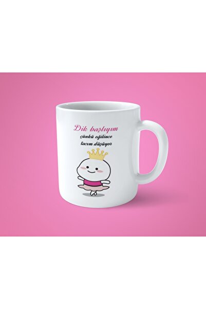 hesaplisiburada كوب كوب مطبوع عليه I'm Standing Headed Because My Crown Falls