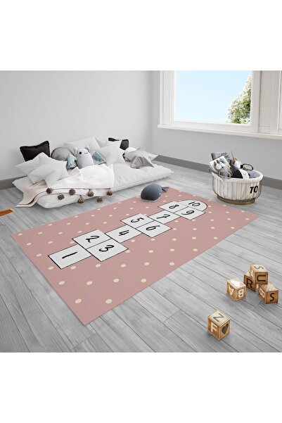 CİCİ ODAM Sek Sek Oyunu,puantiye Çocuk Bebek Odası Halısı