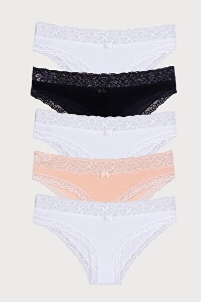 Nicoletta Γυναικεία εσώρουχα Mixcolor 5 Πακέτα Lace Lycra