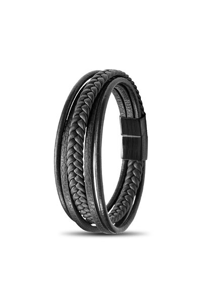 FM Leather Bracelet Set