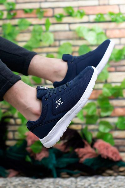 Riccon Navy Blue White Unisex Ultra Light Sneaker0012065