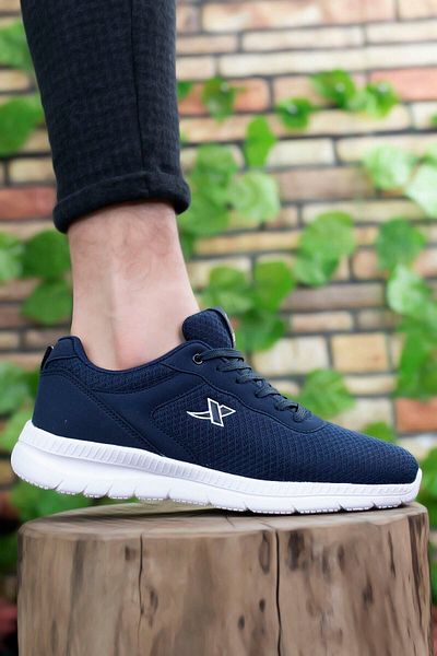 Riccon Navy Blue White Unisex Ultra Light Sneaker0012065