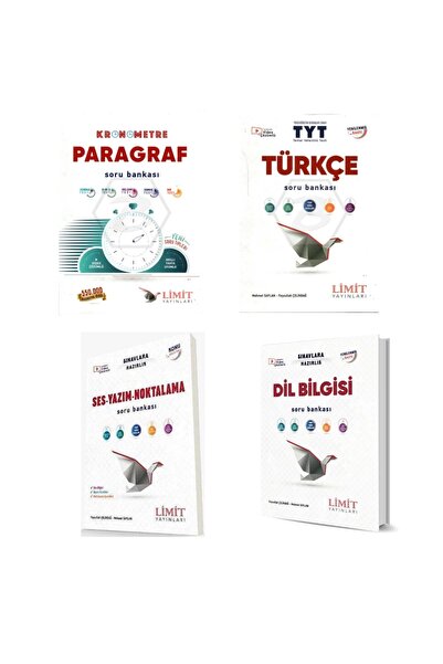 Aydın Yayınları LİMİT TYT TÜRKÇE SORU BANKASI SETİ TÜRKÇE PARAGRAF DİL BİLGİS...