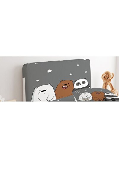 CİCİ ODAM Baza Başlık Kılıfı Yıldızlar Panda Ve Ayılar