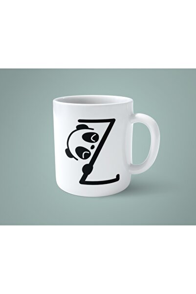 hesaplisiburada كوب مطبوع عليه حرف Z Panda Alphabet