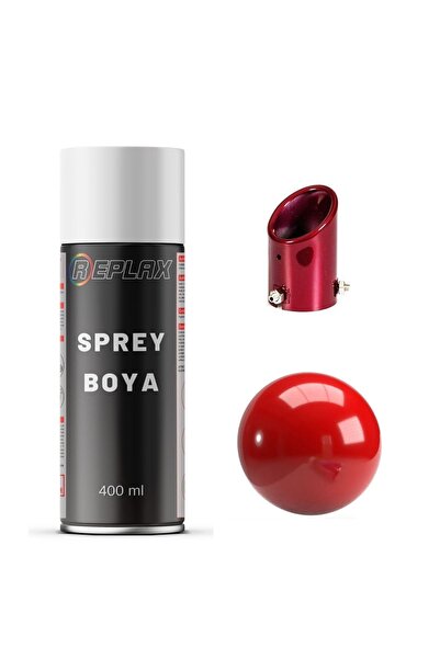 REPLAX Kırmızı Egzos Isıya Dayanıklı 690° Sprey Boya 400 Ml.