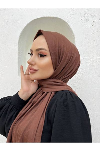 useev Combed Cotton Shawl Bitter Brown 0001