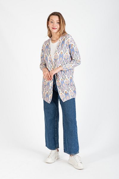Hatun Atila Cardigan lung tricotat cu model HatunAtila - 5000-2