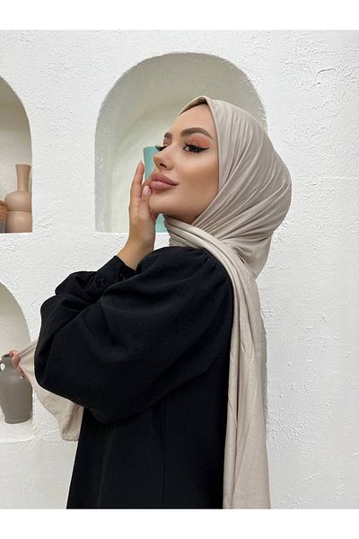 useev Combed Cotton Shawl Beige 0001