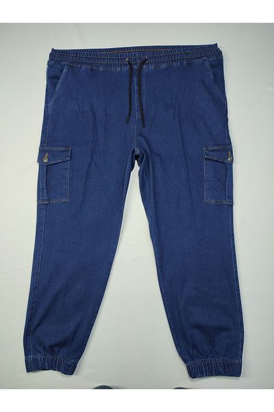 Denim Massimo Port Large Size Men's Jeans Jogger Cargo 22001 Dark Blue