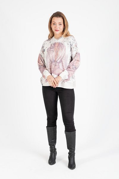 Hatun Atila Hanorac cu decolteu cu model HatunAtila - 4872-3