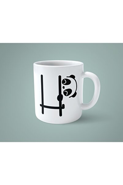 hesaplisiburada كوب مطبوع عليه حرف H Panda Alphabet