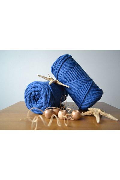 CAN DENİZ ART Σχοινί Μακραμέ 3mm Saks Blue Single Twist Combable 250γρ