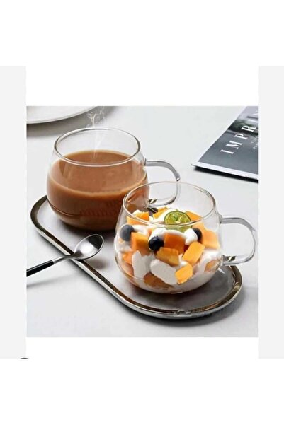 Mıncır Shop كوب زجاجي سمين من باجي - 400 مل مع البورسليكات