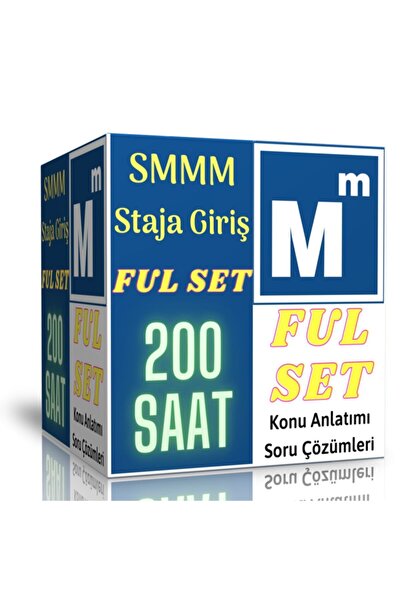 Enine Boyuna Eğitim Smmm Staja Giriş Ful Eğitim Seti (200 Saat Özel Anlatım)