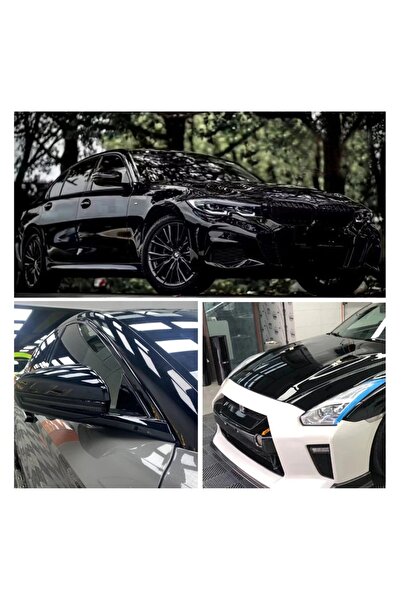 ESEMİZ Piano Black Siyah Hava Kanallı Parlak Koruma Jelatinli Tavan Kaplama F...