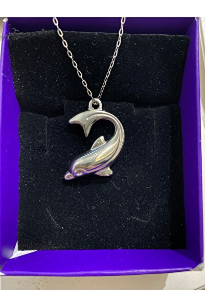 ANGELSS JEWELLERY Yunus Balığı Temalı Çelik Kolye