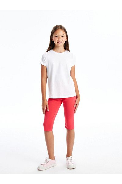 LC Waikiki LCW Kids - Φούξια Basic κολάν για κορίτσια, ελαστική μέση