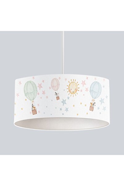 CİCİ ODAM Çocuk Bebek Odası Sarkıt Avize Yıldızlı Uçan Balon Sevimli Hayvanlar