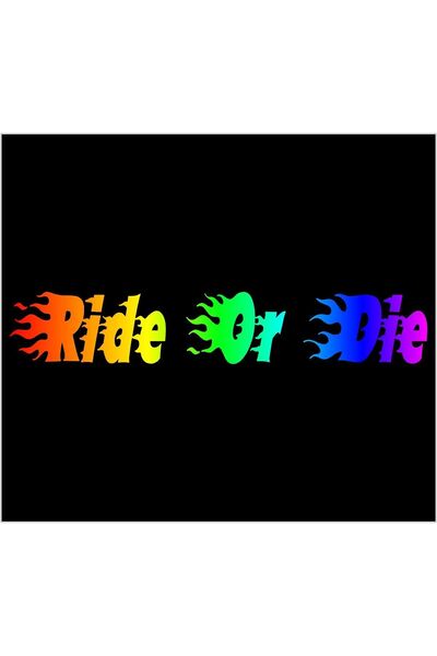 SEÇ ملصق خوذة للركوب أو الموت، ملصق متعدد الأغراض