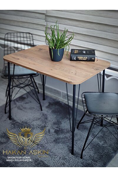 BY HAKAN AŞKIN Metal Ayaklı 60x90 Cm Eclipse 2024 ( Tek Masa) Mutfak - Çalışm...
