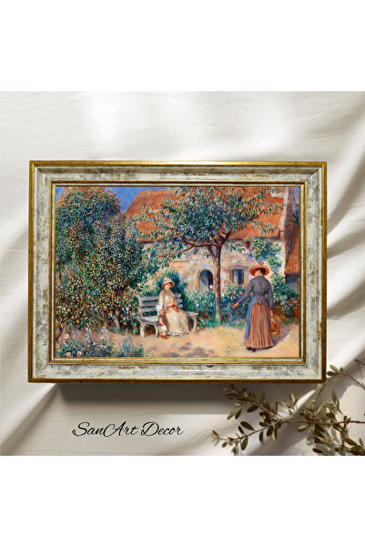 Sanart Pictură de epocă, pictură în ulei înrămată, pictură înrămată, decor ar...
