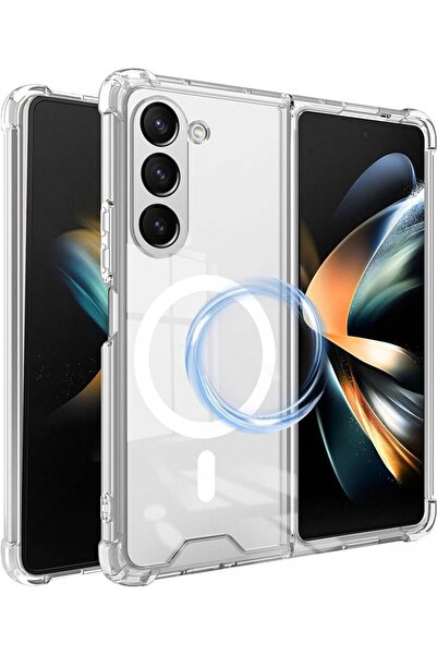Rivor Samsung Galaxy Z Fold 6 Kılıf Magsafe Wireless Kablosuz Şarj Destekli Ş...
